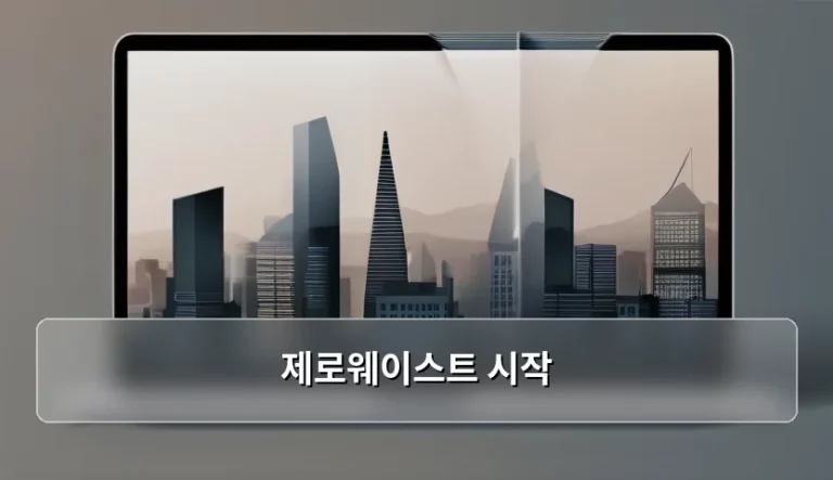 지속 가능한 일상을 위한 제로웨이스트 시작 가이드