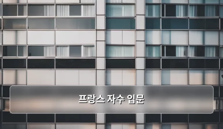 프랑스 자수 입문 가이드와 준비물 및 기초 스티치 정리