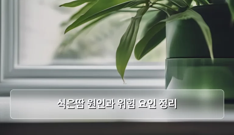 갑자기 몸이 축축해지는 불쾌한 느낌, 식은땀 원인과 위험 요인 정리