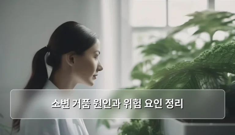 소변 거품 원인과 위험 요인 정리, 내 몸이 보내는 적신호일까요?