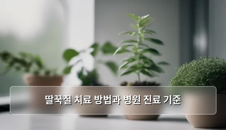 딸꾹질 치료 방법과 병원 진료 기준 정리