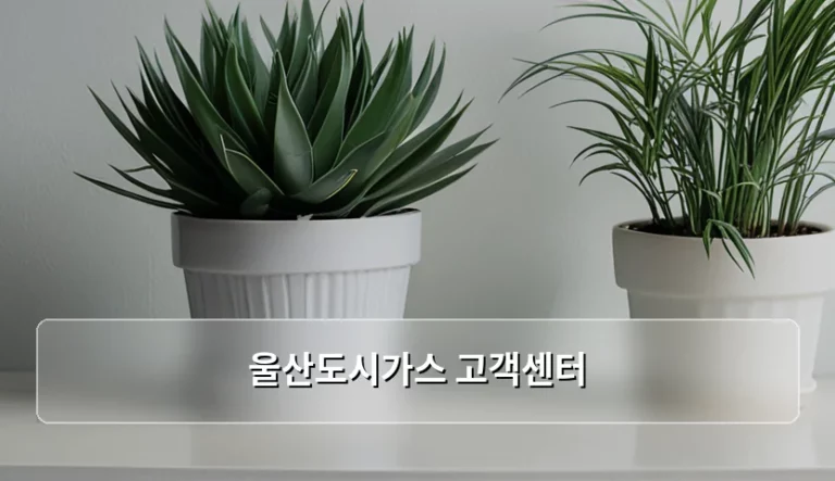 울산도시가스 고객센터 이용 방법과 가스 안전 수칙