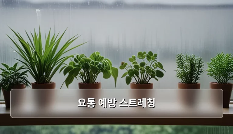 허리 건강을 지키는 요통 예방 스트레칭 루틴과 주의점