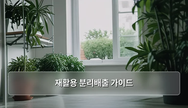 건강한 지구와 내 몸을 지키는 재활용 분리배출 가이드