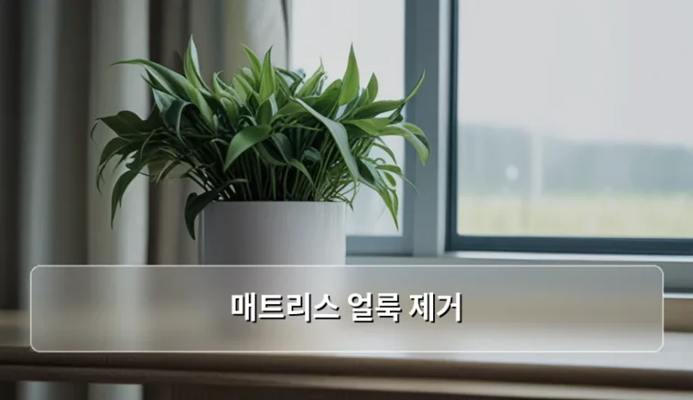 매트리스 얼룩 제거 방법과 위생적인 관리 팁