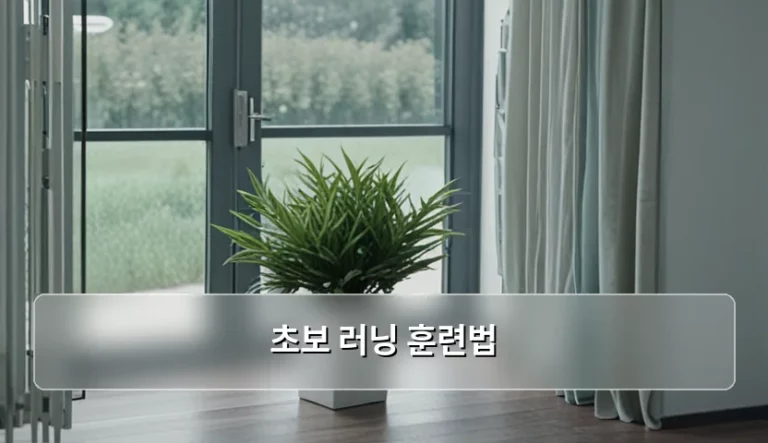 초보 러닝 훈련법 및 부상 없이 달리는 기초 가이드