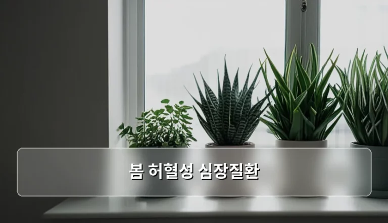 봄 허혈성 심장질환 원인과 예방 및 관리 방법