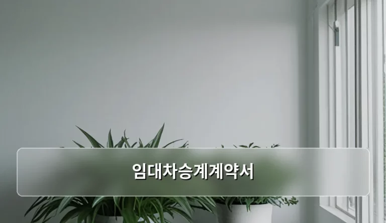 의료시설 개원 시 필요한 임대차승계계약서 작성 가이드