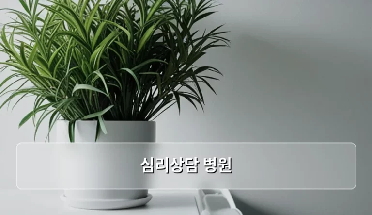 심리상담 병원 선택 기준과 진료 과정 가이드