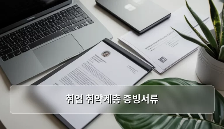 취업 취약계층 증빙서류 준비 방법과 건강 상태 증명 팁