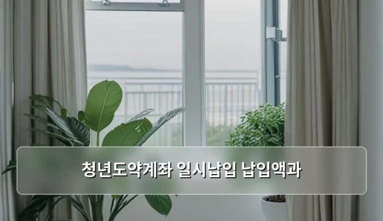 청년도약계좌 일시납입 납입액과 효율적인 자산 형성 전략