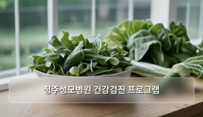 청주성모병원 건강검진 프로그램 구성과 선택 가이드