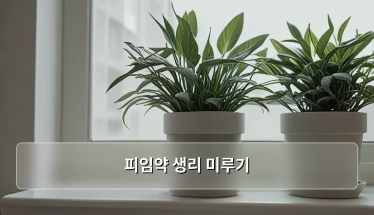 피임약 생리 미루기 방법과 주의사항 및 안전 가이드