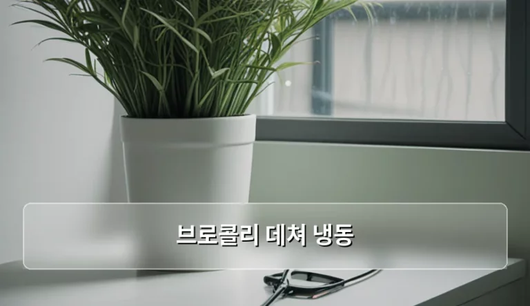 브로콜리 데쳐 냉동 보관법과 영양소 손실 줄이는 방법