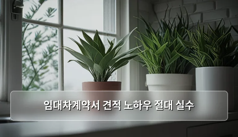 임대차계약서 견적 노하우와 절대 실수 방지 전략