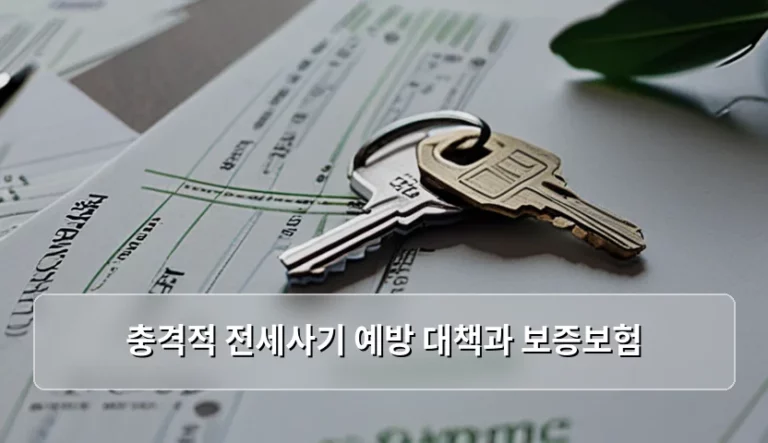 충격적 전세사기 예방 대책과 보증보험 가이드