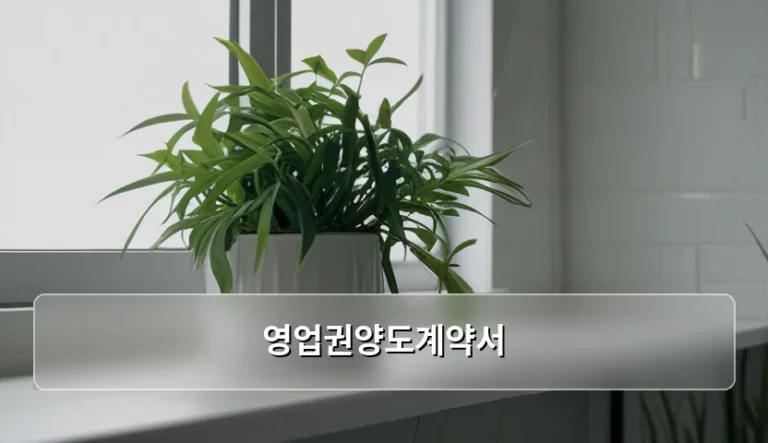 병원 약국 양수양도를 위한 영업권양도계약서 작성 가이드