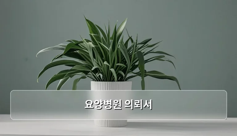 요양병원 의뢰서 발급 방법과 건강보험 적용 기준
