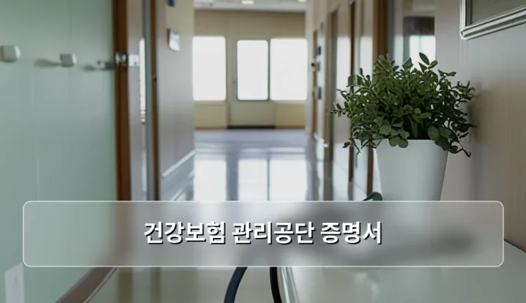 건강보험 관리공단 증명서 발급 방법 및 종류 총정리