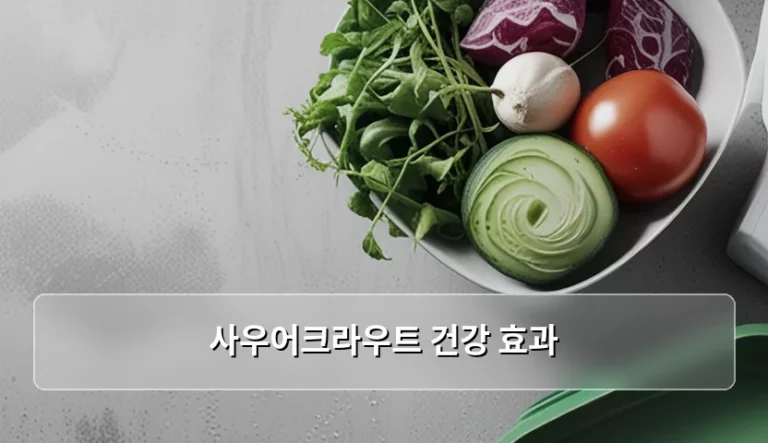 사우어크라우트 건강 효과와 똑똑한 섭취 가이드