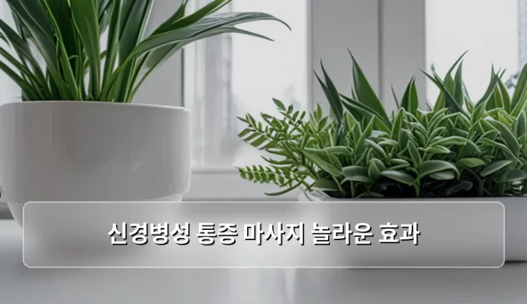 신경병성 통증 마사지 놀라운 효과와 올바른 관리 방법