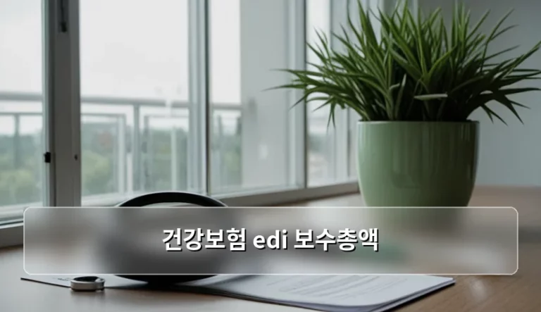 건강보험 edi 보수총액 청구 방법과 효율적인 관리 팁