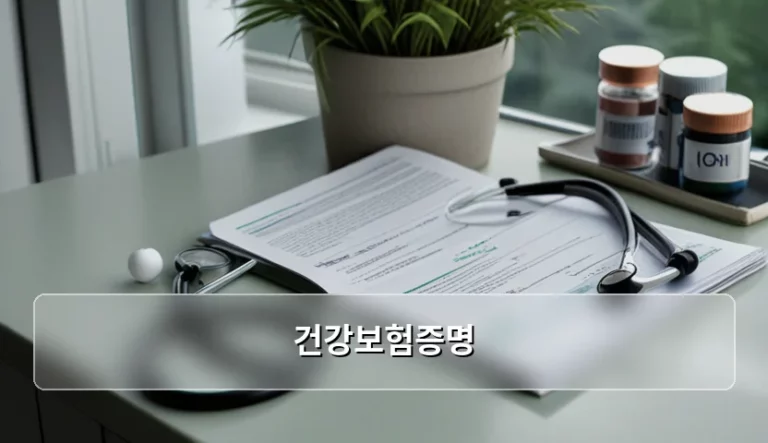 건강보험증명 발급 방법 및 용도별 서류 총정리