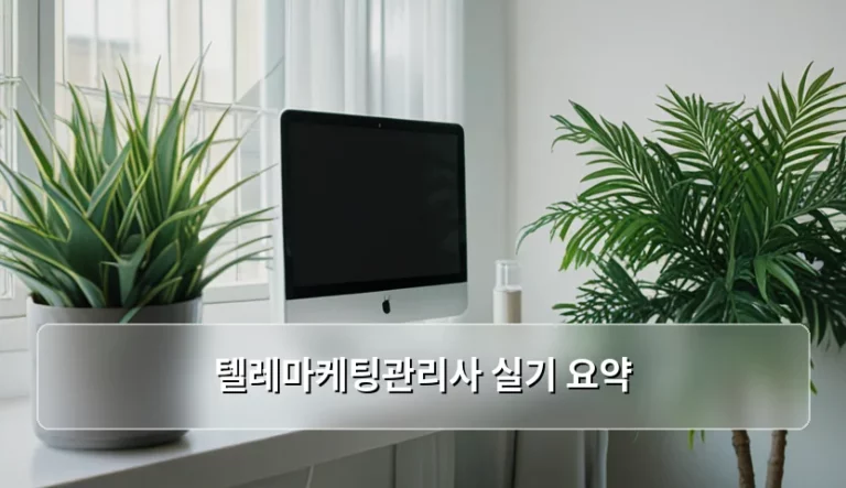 텔레마케팅관리사 실기 요약 및 합격 전략 가이드