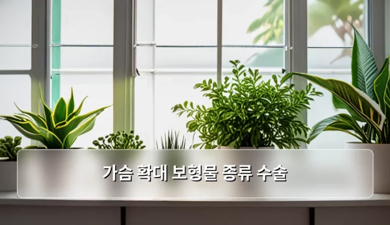 가슴 확대 보형물 종류 수술 선택 가이드와 주의사항
