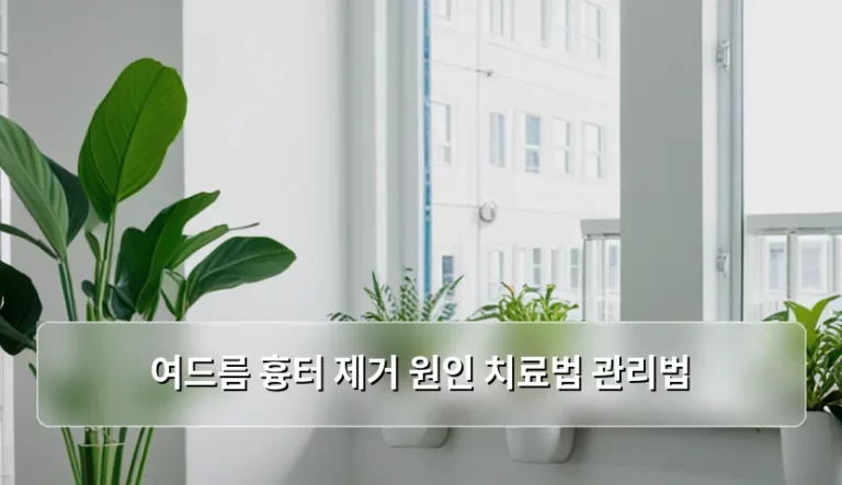 여드름 흉터 제거 원인 치료법 관리법 및 단계별 개선 가이드